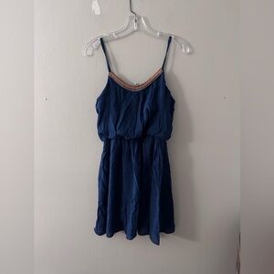 Adorable Dark Blue/Navy Tribal Beaded Dress